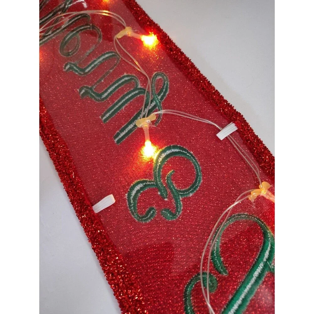 Holiday Time LED Holiday Banner that says 